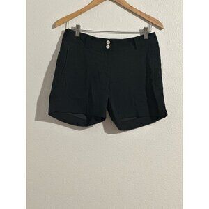 Nike Golf Tour Performance Shorts Womens Size 4 Black Dri Fit Pockets Flat Front